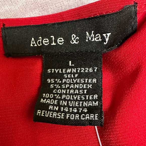 Adele & May Woman’s Bat Wing Dressy Top - Picture 4 of 5